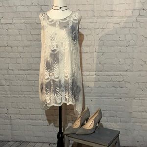 Fashion Concept tiedye tunic high low hemline